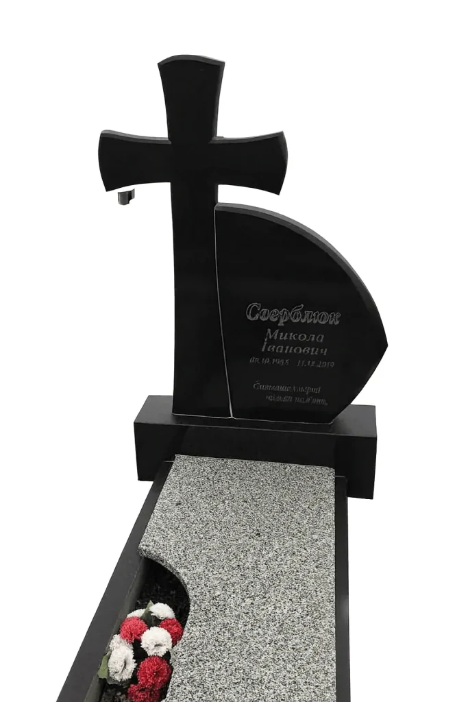 Хрест з граніту одинарний