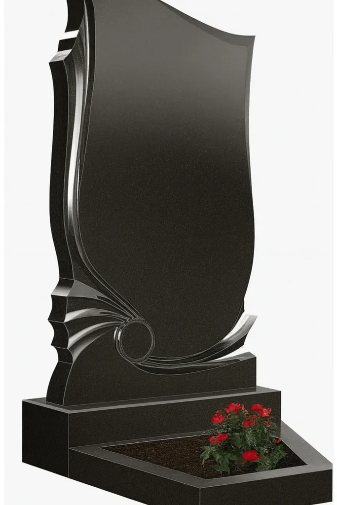 Одинарний пам’ятник простий з граніту»